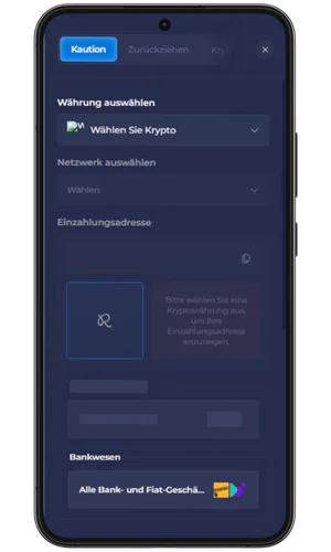 Tätigen Sie eine Einzahlung RainBet