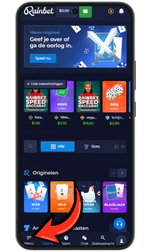 Bonusactivering Rainbet
