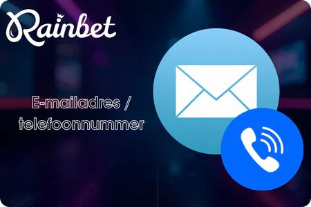 E-mailadres telefoonnummer RainBet