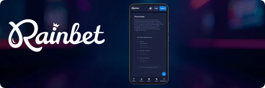 Hoe activeer je de welkomstbonus RainBet